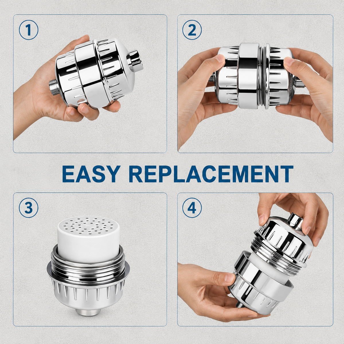 Replacement Cartridges for BathSmith™ shower and tap filter